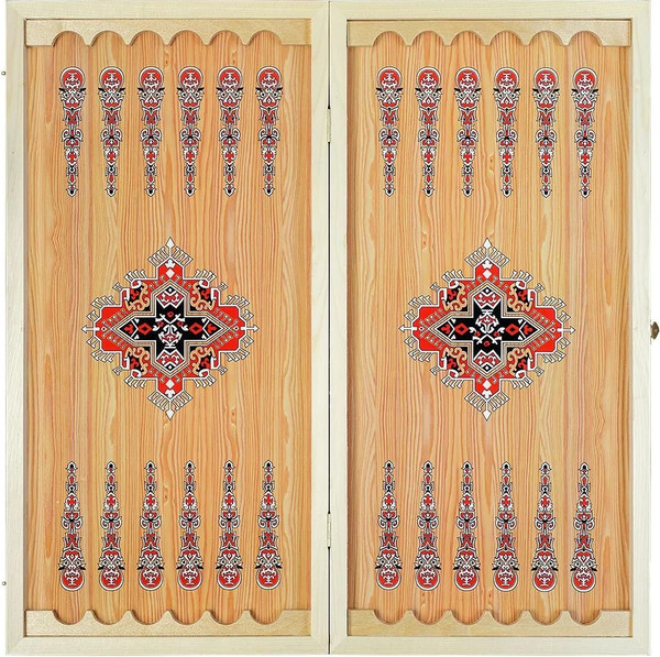 Изображение товара Набор настольных игр Partida Сирия. Голубые средние Нарды, шашки / rasgol50