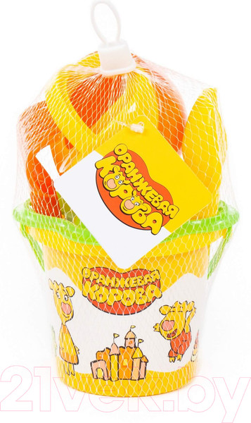 Изображение товара Набор игрушек для песочницы Полесье Оранжевая корова №2 / 83166