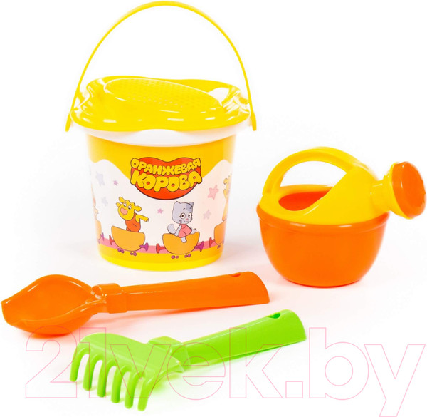 Изображение товара Набор игрушек для песочницы Полесье Оранжевая корова №2 / 83166