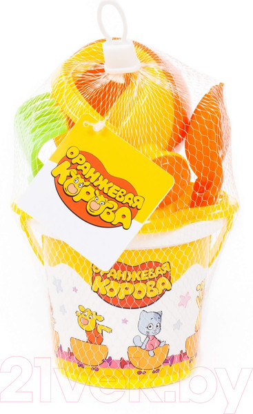 Изображение товара Набор игрушек для песочницы Полесье Оранжевая корова №2 / 83166