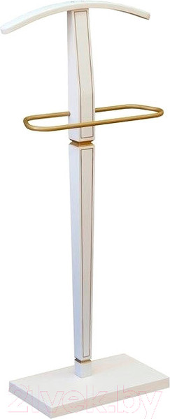 Изображение товара Стойка для одежды Мебелик Костюмная Васко В 70 (белый ясень/золото)