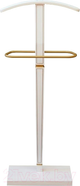 Изображение товара Стойка для одежды Мебелик Костюмная Васко В 70 (белый ясень/золото)