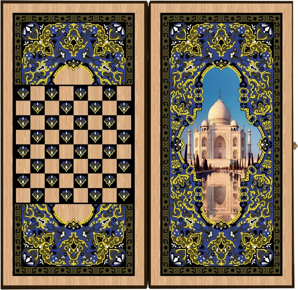 Изображение товара Набор настольных игр Partida Сирия. Тадж Махал средние Нарды, шашки / rastm50