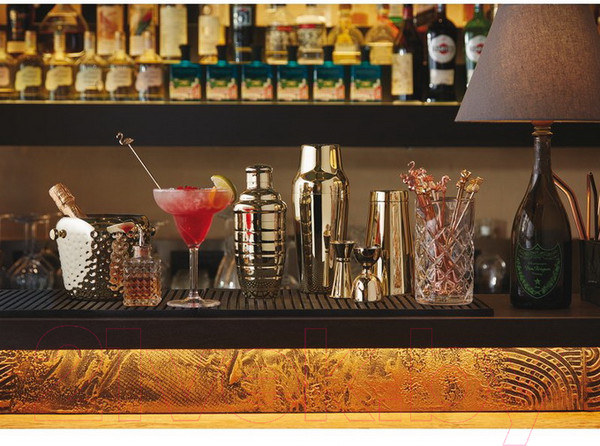 Изображение товара Набор палочек для коктейля Paderno Bar Осьминог 18/10 / 41491G06 (золото)