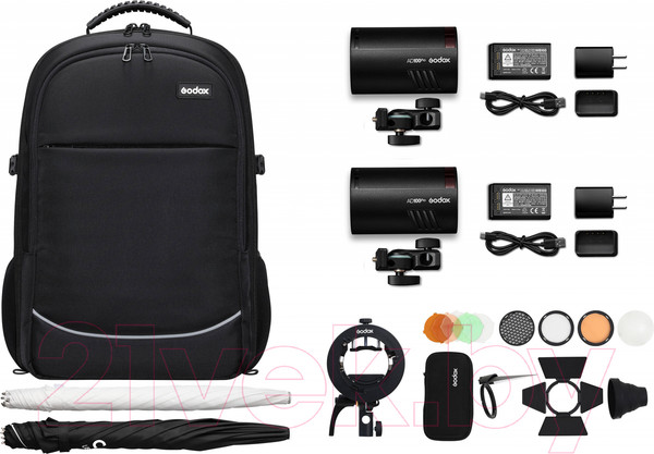 Изображение товара Комплект оборудования для фотостудии Godox AD100Pro Dual Kit / 28516