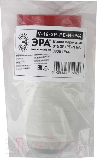 Изображение товара Вилка силовая ЭРА Б0032851