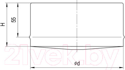 Изображение товара Заглушка дымохода Ferrum 430/0.5мм Ф280 / f1317
