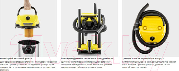 Изображение товара Пылесос Karcher WD 3 S V-17/4/20 (1.628-135.0)