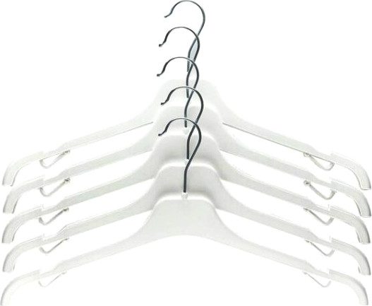 Изображение товара Набор пластиковых вешалок-плечиков Литопласт 5шт (белый)