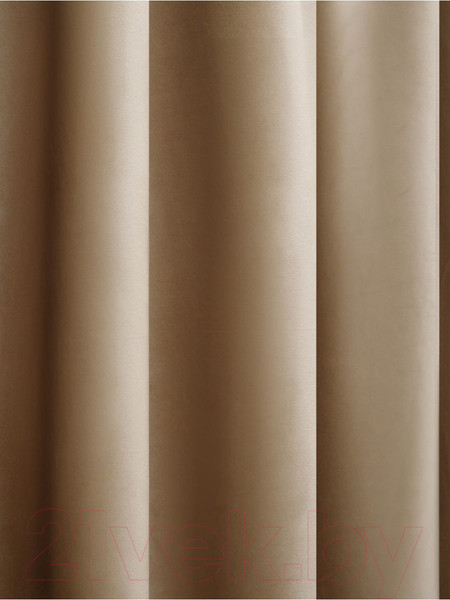 Изображение товара Комплект штор Soft Lines Бархат 9138-D2 (220x250, кофейный)