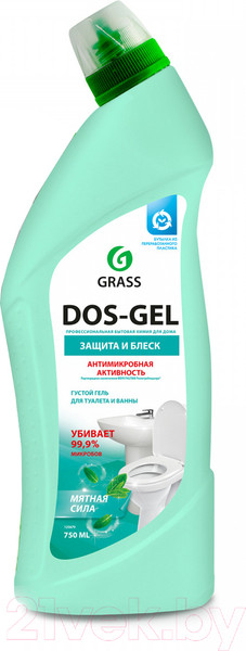 Изображение товара Чистящее средство для ванной комнаты Grass Dos Gel Мятная сила (750мл)