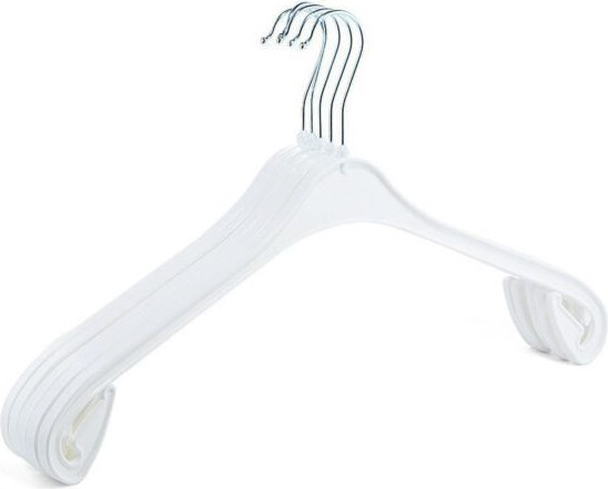 Изображение товара Набор пластиковых вешалок-плечиков Литопласт №1P (5шт, белый)