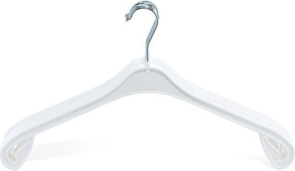 Изображение товара Набор пластиковых вешалок-плечиков Литопласт №1P (5шт, белый)