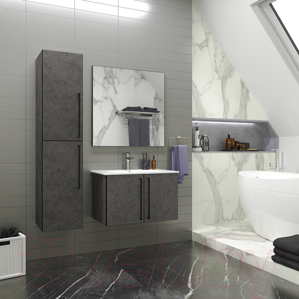 Изображение товара Тумба под умывальник Brevita ROCK-06060-50-2