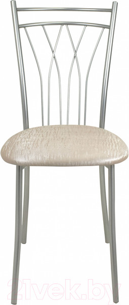 Изображение товара Стул Гальваник Премьер (эмаль серебро/ВВ 2 бенгал бежевый)