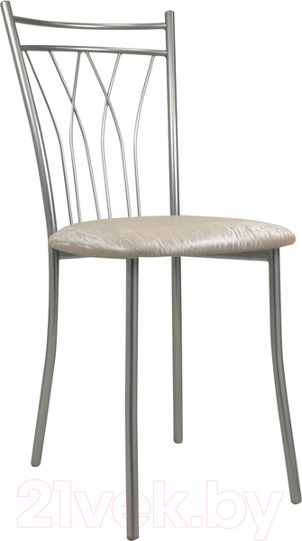 Изображение товара Стул Гальваник Премьер (эмаль серебро/ВВ 2 бенгал бежевый)