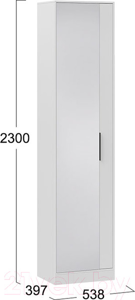 Изображение товара Шкаф-пенал ТриЯ Агата (белый)