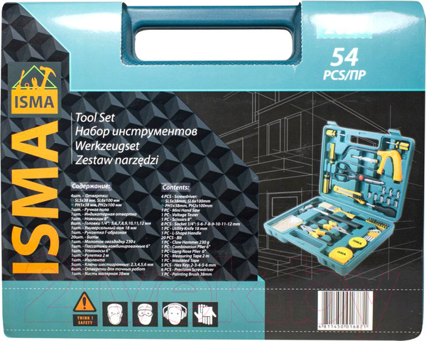 Изображение товара Универсальный набор инструментов ISMA 2054(50609)
