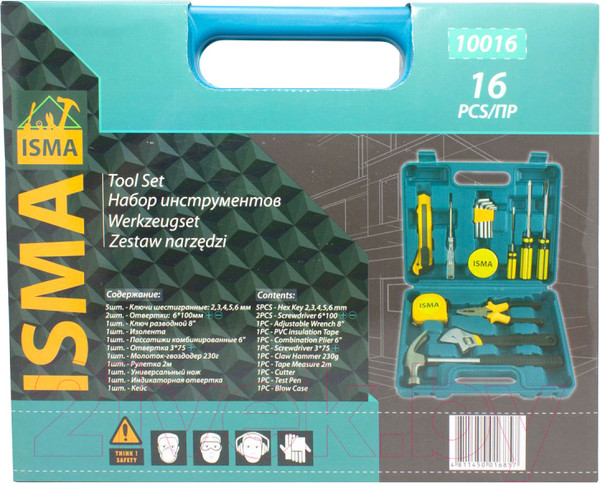 Изображение товара Универсальный набор инструментов ISMA 10016