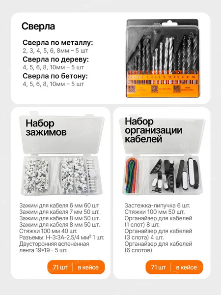 Изображение товара Универсальный набор инструментов ISMA 513002(50975)