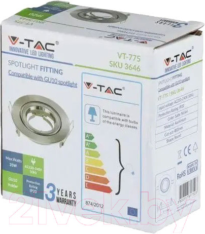 Изображение товара Точечный светильник V-TAC SKU-3646