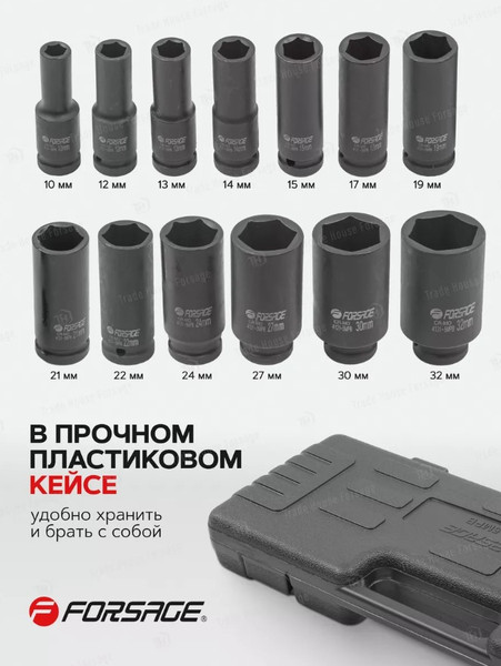 Изображение товара Набор головок слесарных Forsage F-4131-5MPB (50991)
