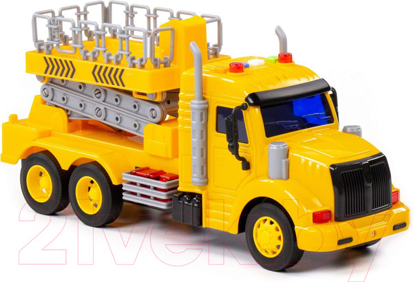 Изображение товара Автомобиль-вышка Полесье Профи со светом и звуком / 89786 (инерционный, желтый)