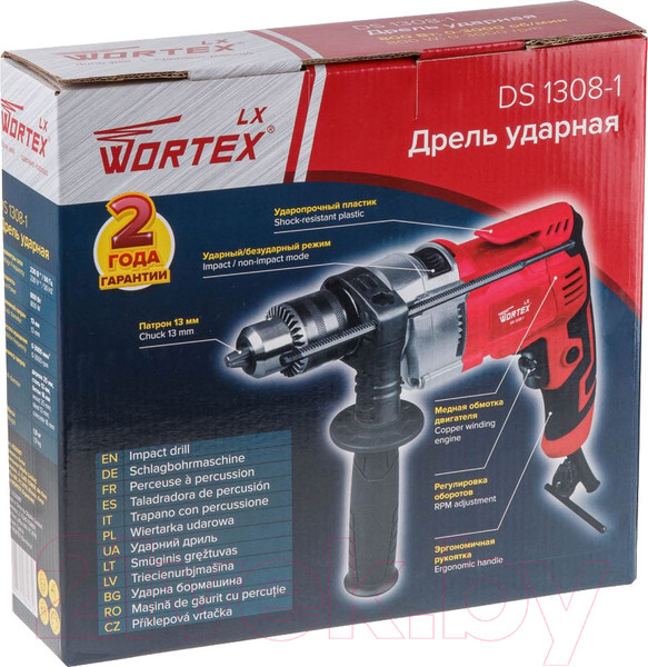 Изображение товара Дрель Wortex LX DS 1308-1 0329087
