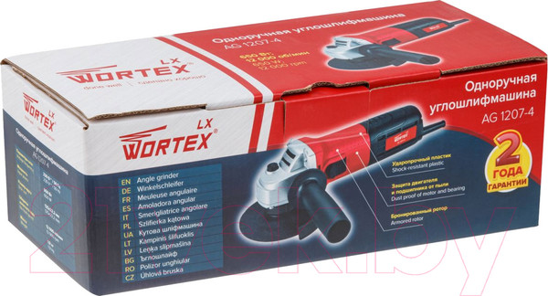 Изображение товара Угловая шлифовальная машина Wortex LX AG 1207-4 0329086