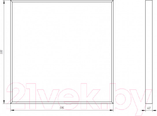 Изображение товара Панель светодиодная ЭРА SPO-910-1-40K-032 / Б0046471