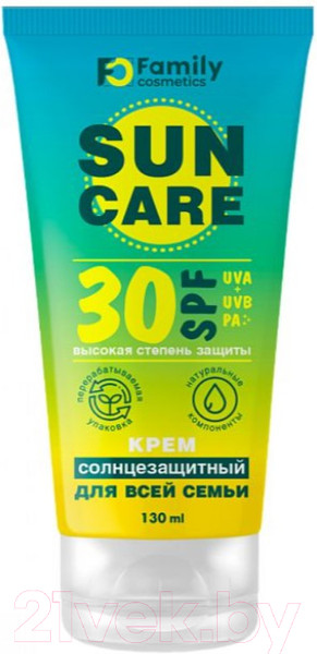 Изображение товара Крем солнцезащитный Family Cosmetics Для всей семьи SPF 30 (130мл)