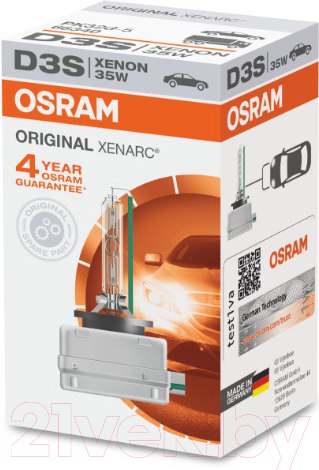 Изображение товара Автомобильная лампа Osram D3S 66340