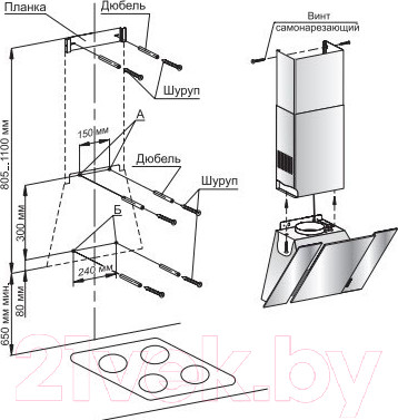 Изображение товара Вытяжка наклонная GEFEST ВО 3603 К53