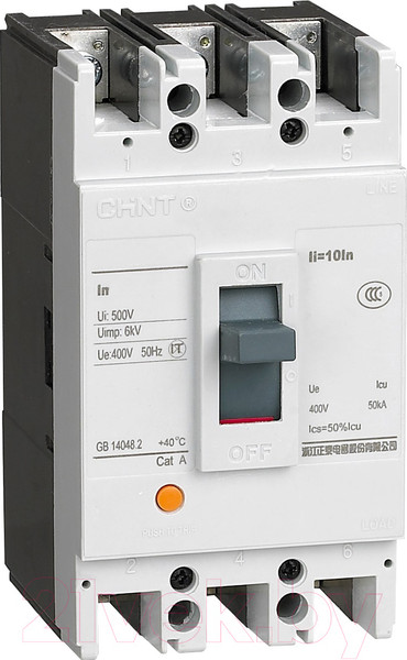 Изображение товара Выключатель автоматический Chint NM1-63S 3P 25А 15kА / 126679