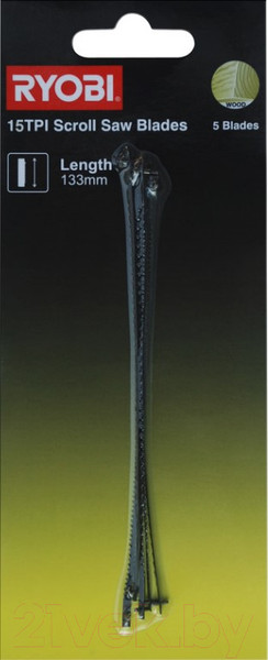 Изображение товара Набор пильных полотен для станка Ryobi SSB15TPI (5132002897)