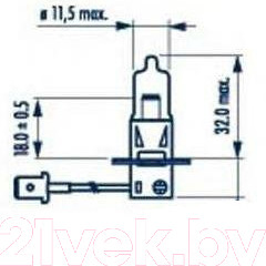 Изображение товара Автомобильная лампа Narva H3 48321