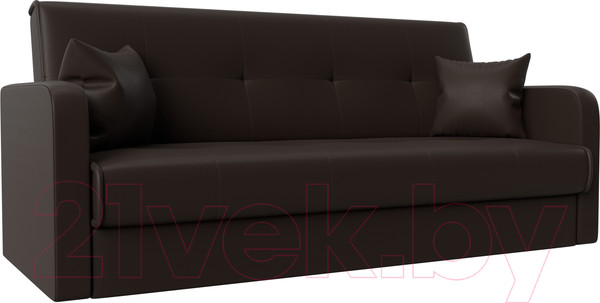 Изображение товара Диван Лига Диванов Надежда 72 / 27943 (экокожа, коричневый)