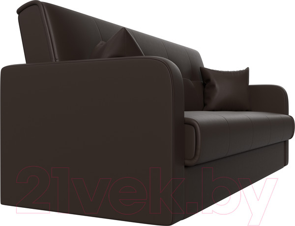 Изображение товара Диван Лига Диванов Надежда 72 / 27943 (экокожа, коричневый)