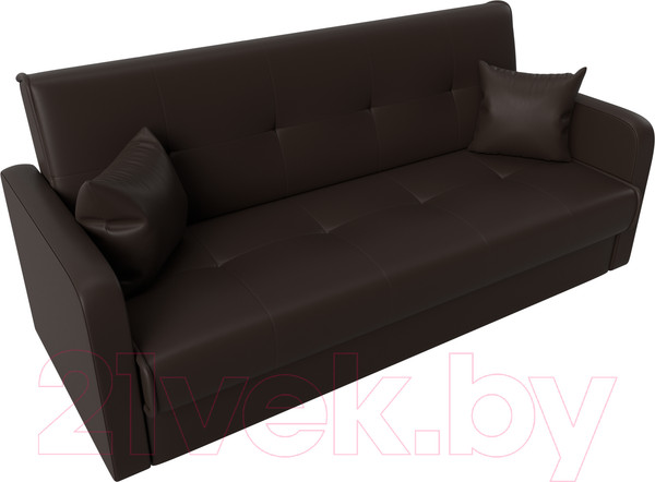 Изображение товара Диван Лига Диванов Надежда 72 / 27943 (экокожа, коричневый)