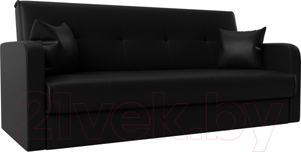 Изображение товара Диван Лига Диванов Надежда 72 / 27942 (экокожа черный)