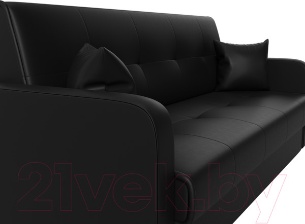 Изображение товара Диван Лига Диванов Надежда 72 / 27942 (экокожа черный)
