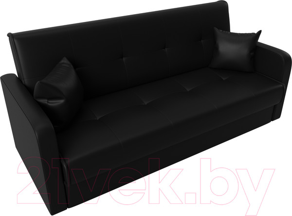 Изображение товара Диван Лига Диванов Надежда 72 / 27942 (экокожа черный)