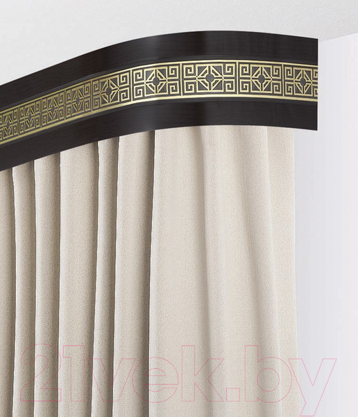 Изображение товара Карниз для штор LEGRAND Амулет 3.0 с поворотами / 48069738 (венге)