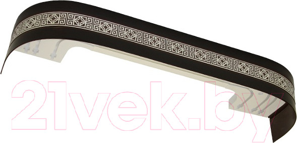 Изображение товара Карниз для штор LEGRAND Амулет 3.0 с поворотами / 48069738 (венге)