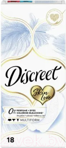 Изображение товара Прокладки ежедневные Discreet Skin Love Multiform (18шт)