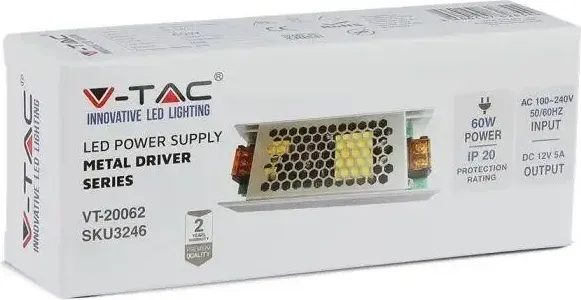 Изображение товара Блок питания для светодиодной ленты V-TAC SKU-3246