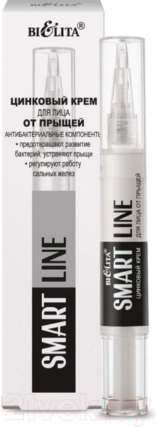 Изображение товара Крем для лица Belita Smart Line Цинковый (4мл)