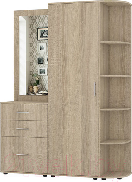 Изображение товара Секция в прихожую Интермебель Визит-3 (дуб сонома)