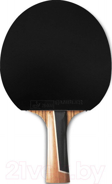 Изображение товара Ракетка для настольного тенниса Gambler Zebrawood Im8 Carbon Mech-Tek/GRC-9 (коническая)