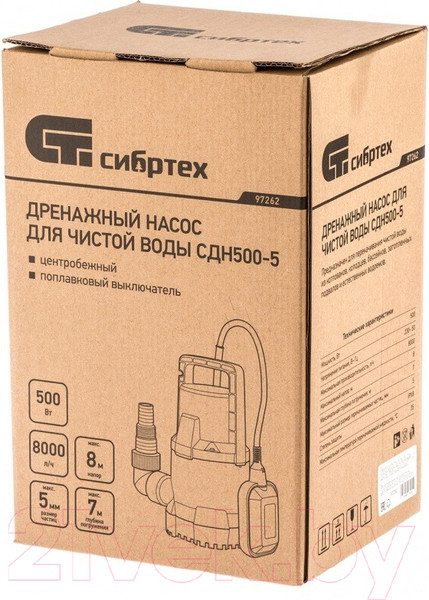 Изображение товара Дренажный насос СибрТех СДН500-5 / 97262